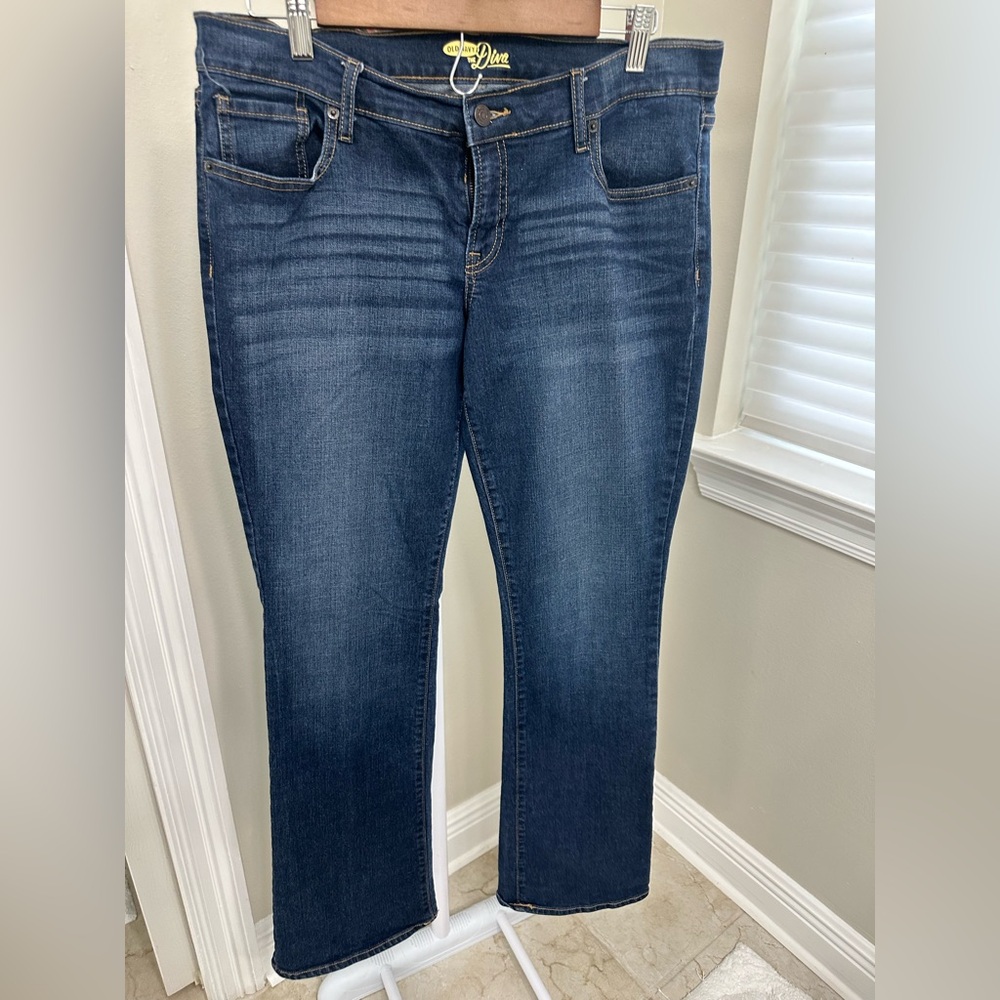 Old Navy Women's Boyfriend Jeans - Dark Blue